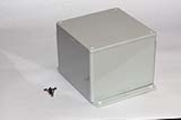 1591VF2GY (1591 Series Enclosures - Hammond) - Grey - 119mm x 119mm x 89mm - ABS Plastic - IP54