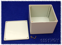 1591VGY (1591 Series Enclosures - Hammond) - Grey - 119mm x 119mm x 89mm - ABS Plastic - IP54