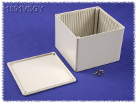 1591VSGY (1591 Series Enclosures - Hammond) - Grey - 119mm x 119mm x 89mm - ABS Plastic - IP54