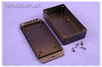 1591XXBSFLBK (1591XX Series Enclosures - Hammond) - Black - 112mm x 64mm x 28mm - ABS Plastic - IP54