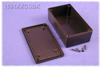 1591XXCSBK (1591XX Series Enclosures - Hammond) - Black - 119mm x 66mm x 36mm - ABS Plastic - IP54