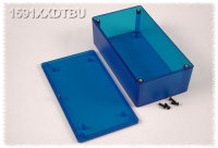 1591XXDTBU (1591XX Series Enclosures - Hammond) - Transparent Blue - 152mm x 81mm x 46mm - ABS Plastic - IP54