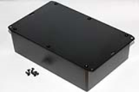 1591XXFFLBK (1591XX Series Enclosures - Hammond) - Black - 221mm x 150mm x 58mm - ABS Plastic - IP54