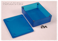 1591XXGTBU (1591XX Series Enclosures - Hammond) - Transparent Blue - 122mm x 94mm x 36mm - ABS Plastic - IP54