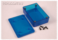 1591XXMTBU (1591XX Series Enclosures - Hammond) - Transparent Blue - 84mm x 56mm x 23mm - ABS Plastic - IP54