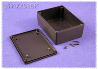 1591XXSSBK (1591XX Series Enclosures - Hammond) - Black - 109mm x 81mm x 41mm - ABS Plastic - IP54