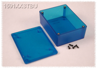 1591XXSTBU (1591XX Series Enclosures - Hammond) - Transparent Blue - 109mm x 81mm x 41mm - ABS Plastic - IP54