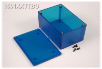 1591XXTTBU (1591XX Series Enclosures - Hammond) - Transparent Blue - 122mm x 81mm x 56mm - ABS Plastic - IP54