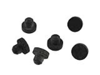 1592ETRF (1592 Series Rubber Feet - Hammond) - Black - 10mm x 5mm - Rubber