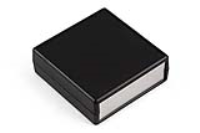 1593ARALBK (1593AL Series Enclosures - Hammond) - Black - 75mm x 74mm x 27mm - ABS Plastic - IP54