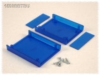 1593BBTBU (1593 Series Enclosures - Hammond) - Transparent Blue - 95mm x 76mm x 30mm - ABS Plastic - IP54