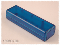 1593DTBU (1593 Series Enclosures - Hammond) - Transparent Blue - 114mm x 36mm x 25mm - ABS Plastic - IP54