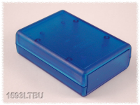 1593LTBU (1593 Series Enclosures - Hammond) - Transparent Blue - 91mm x 66mm x 28mm - ABS Plastic - IP54