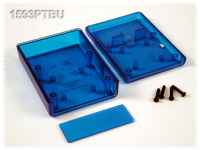 1593PTBU (1593 Series Enclosures - Hammond) - Transparent Blue - 91mm x 66mm x 28mm - ABS Plastic - IP54