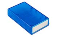 1593QALTBU (1593AL Series Enclosures - Hammond) - Transparent Blue - 112mm x 66mm x 28mm - ABS Plastic - IP54