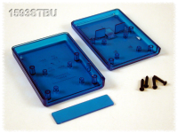 1593STBU (1593 Series Enclosures - Hammond) - Transparent Blue - 91mm x 66mm x 21mm - ABS Plastic - IP54