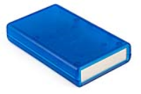 1593TALTBU (1593AL Series Enclosures - Hammond) - Transparent Blue - 112mm x 66mm x 21mm - ABS Plastic - IP54