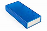 1593YALTBU (1593AL Series Enclosures - Hammond) - Transparent Blue - 140mm x 66mm x 28mm - ABS Plastic - IP54