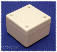 1594AGY (1594 Series Enclosures - Hammond) - Grey - 56mm x 56mm x 28mm - ABS Plastic - IP54