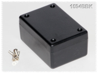 1594BBK (1594 Series Enclosures - Hammond) - Black - 81mm x 56mm x 28mm - ABS Plastic - IP54