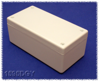 1594DGY (1594 Series Enclosures - Hammond) - Grey - 132mm x 66mm x 43mm - ABS Plastic - IP54