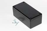 1594DSBK (1594 Series Enclosures - Hammond) - Black - 132mm x 66mm x 43mm - ABS Plastic - IP54