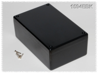 1594EBK (1594 Series Enclosures - Hammond) - Black - 168mm x 107mm x 53mm - ABS Plastic - IP54