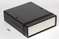 1598CBK (1598 Series Enclosures - Hammond) - Black - 180mm x 155mm x 52mm - ABS Plastic - IP54