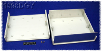 1598DGY (1598 Series Enclosures - Hammond) - Grey - 180mm x 206mm x 64mm - ABS Plastic - IP54