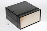 1598EBK (1598 Series Enclosures - Hammond) - Black - 160mm x 160mm x 86mm - ABS Plastic - IP54