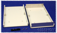 1598HGY (1598 Series Enclosures - Hammond) - Grey - 280mm x 200mm x 40mm - ABS Plastic - IP54