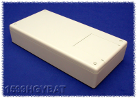 1599HGYBAT (1599 Series Enclosures - Hammond) - Grey - 220mm x 110mm x 44mm - ABS Plastic - IP54