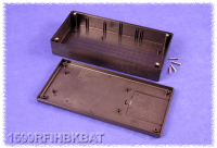 1599RFIHBKBAT (1599RFI Series Enclosures - Hammond) - Black - 220mm x 110mm x 44mm - ABS Plastic - IP54