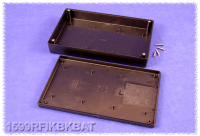 1599RFIKBKBAT (1599RFI Series Enclosures - Hammond) - Black - 220mm x 140mm x 41mm - ABS Plastic - IP54