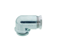 21.113 (Elbow cable gland with pressure screw thread length 6.5 min/max cable dia 6-13 - Hylec APL Electrical Components)