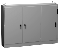 2UHD725518FTC (UHD Series Type 12 Mild Steel Multi-Door Freestanding Disconnect Enclosure - Hammond Manufacturing) - ANSI 61 Grey - 1832mm x 1397mm x 461mm
