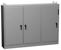 2UHD726718FTC (UHD Series Type 12 Mild Steel Multi-Door Freestanding Disconnect Enclosure - Hammond Manufacturing) - ANSI 61 Grey - 1832mm x 1702mm x 461mm