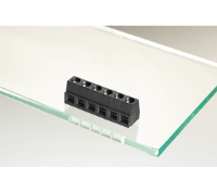 31094106 (6 Pole horizontal screw PCB terminal block 5mm pitch 250V - Hylec APL Electrical Components)