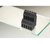 31096104 (4 Pole horizontal screw PCB terminal block 5mm pitch 16A 250V - Hylec APL Electrical Components)