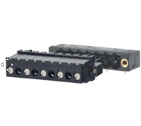 31217203 (3 Pole horizontal screw female plug terminal block 10.16mm pitch 13.5A 630V - Hylec APL Electrical Components)