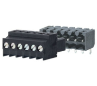 31513103 (3 Pole horizontal screw female plug terminal block 3.5mm pitch 10A 130V - Hylec APL Electrical Components)