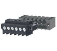 31533106 (6 Pole horizontal screw female plug terminal block 3.5mm pitch 10A 130V - Hylec APL Electrical Components)