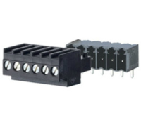 31614105 (5 Pole horizontal screw female plug terminal block 3.5mm pitch 10A 130V - Hylec APL Electrical Components)