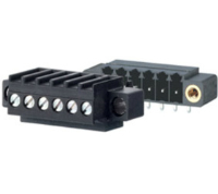 31634102 (2 Pole horizontal screw female plug terminal block 3.5mm pitch 10A 130V - Hylec APL Electrical Components)