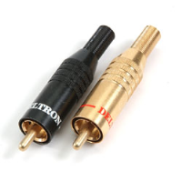 320-0500 (Professional Phono Plug Gold Shell - Deltron Components)