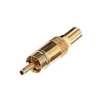 331-0000 (Professional Phono Plug Gold Shell - Deltron Components)