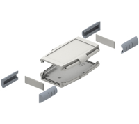33133835 (Grey corner section - Hylec APL Electrical Components)