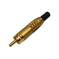 346-0700 (Professional Phono Plug Yellow Aluminium Cap - Deltron Components)