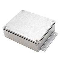 484-C020A (IP68 Series EMI / RFI Flanged Enclosures - Deltron) - Grey - 114mm x 64mm x 31mm - ADC12 - IP68