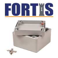 489-040503-68 (IP68 Fortis Series Enclosures - Deltron) - Natural - 45mm x 50mm x 30mm - GD-AlSi12 - IP68